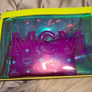 Mcm clutch includes mcm pouch and dust bag